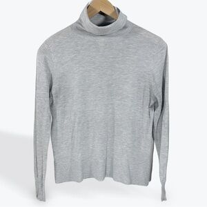 Zara Knit Soft Gray Turtleneck Sweater Medium